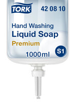 Tork Savon mains Tork S1 420810 Liquide extra hygiénique sans parfum 1000ml