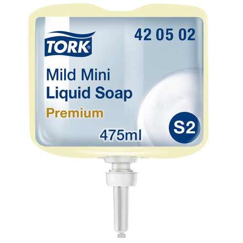 Tork Handzeep Tork S2 vloeibaar huidvriendelijk geparfumeerd lichtgeel 475ml 420502