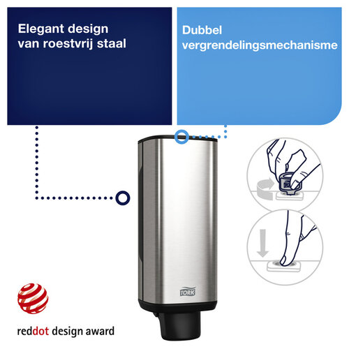 Tork Dispenser Tork Image lijn S4 zeep en handdesinfectiemiddel  rvs 460010