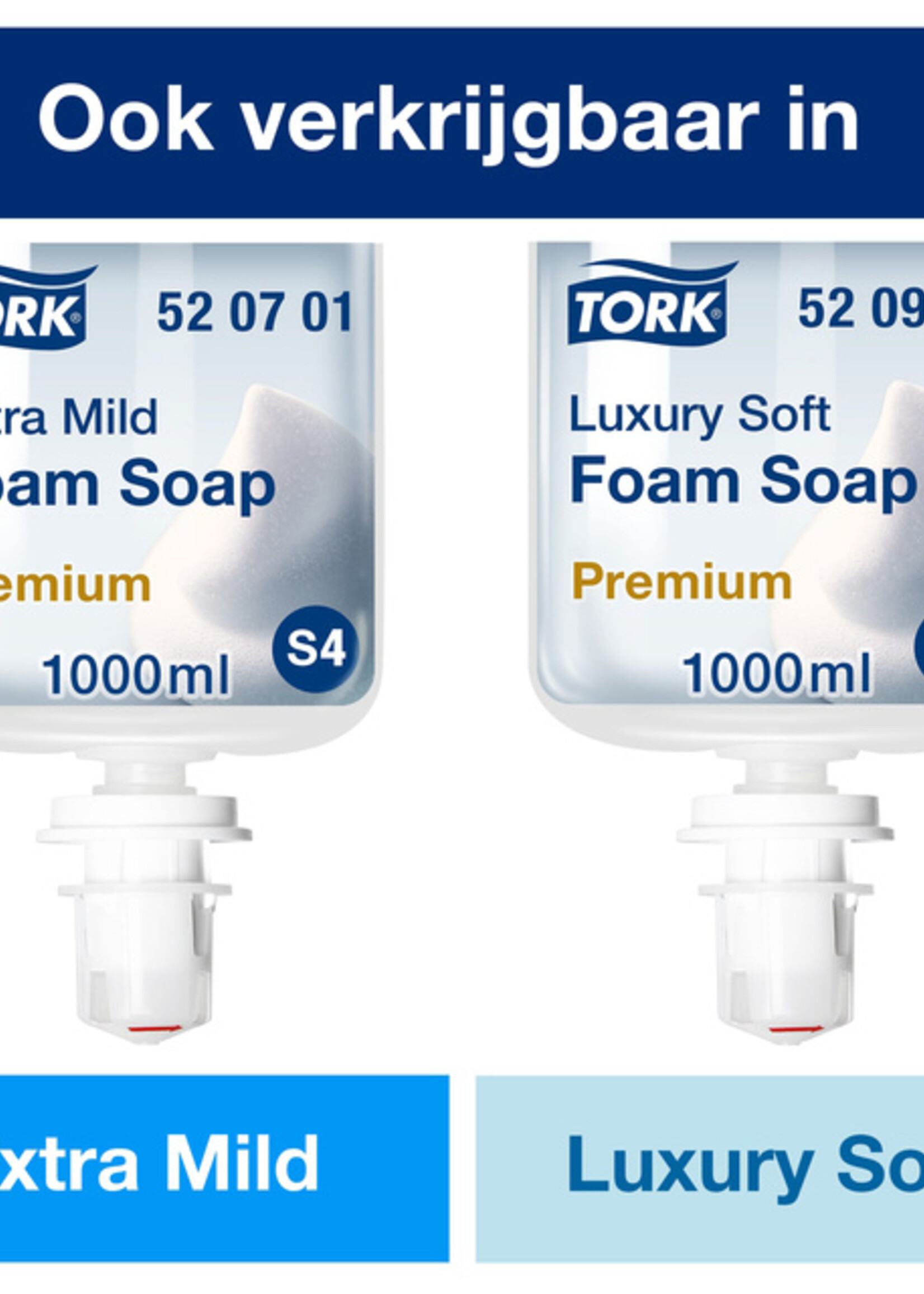 Tork Handzeep Tork S4 foam mild geparfumeerd 1000ml 520501