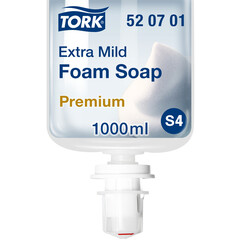 Savon main Tork S4 520701 Mousse  extra doux non parfumé 1000ml