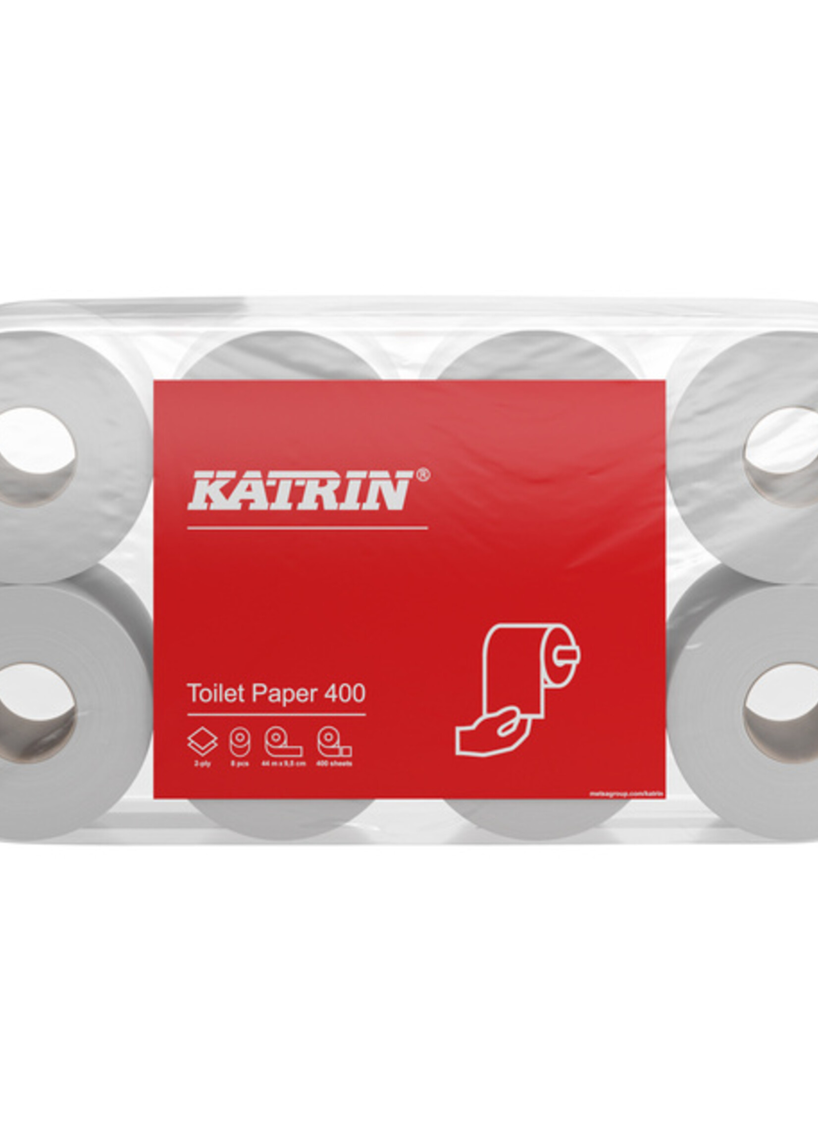 Katrin Toiletpapier Katrin 2-laags 400vel 48rollen wit