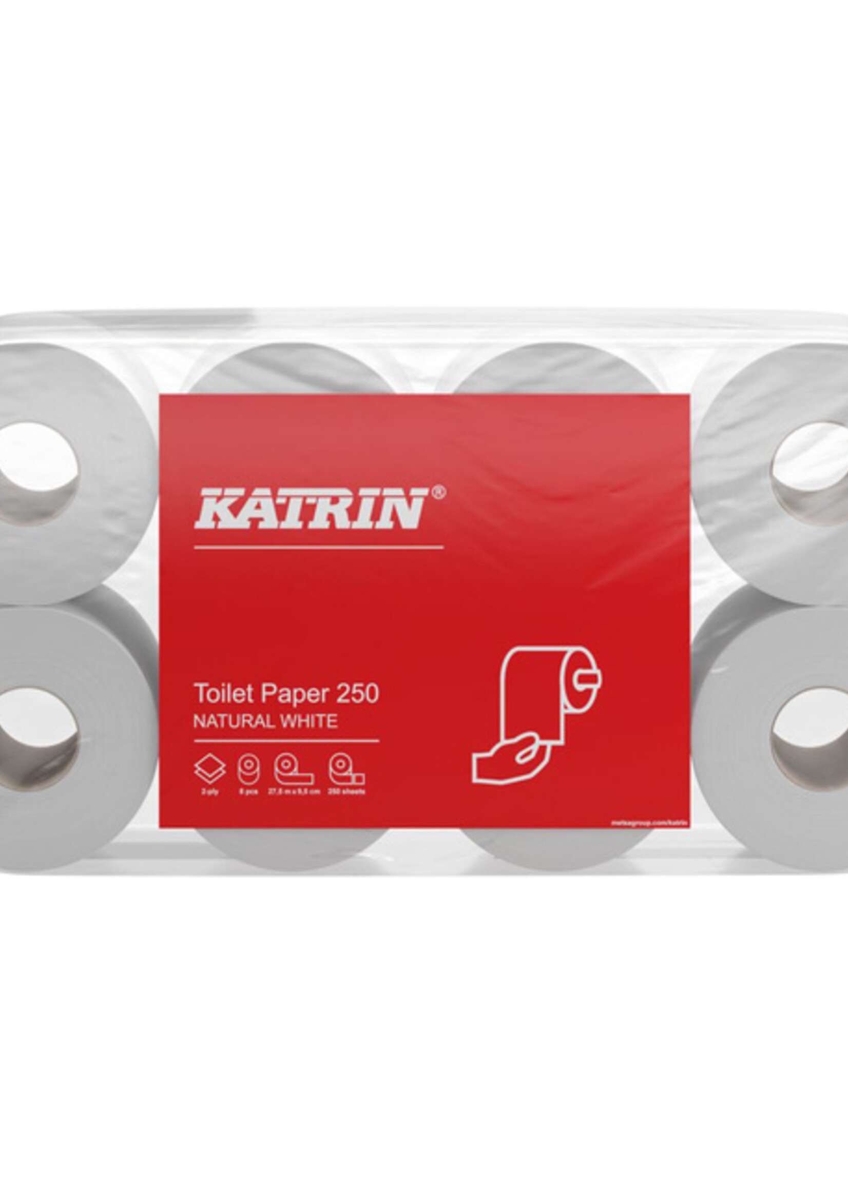 Katrin Toiletpapier Katrin 2-laags wit 64rollen