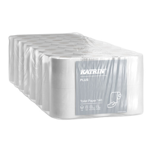 Katrin Toiletpapier Katrin Plus 3-laags wit 143vel 48rollen