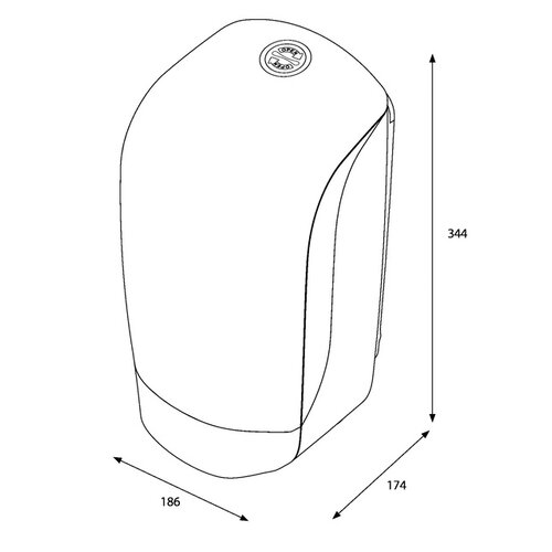 Katrin Distributeur essuie-mains Katrin 90106 Centerfeed S blanc