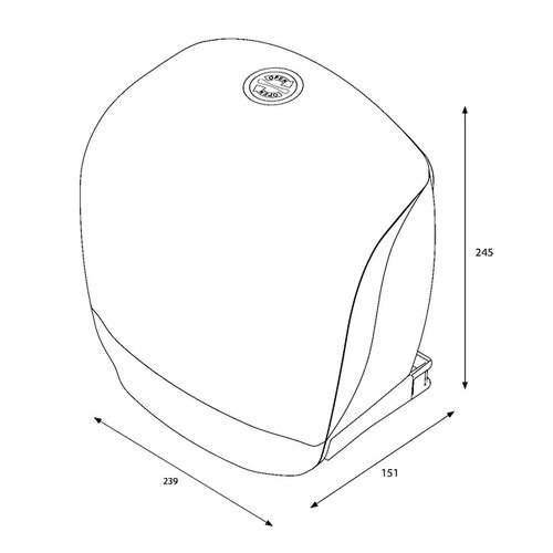 Katrin Dispenser Katrin 90069 toiletpapier Gigant S wit