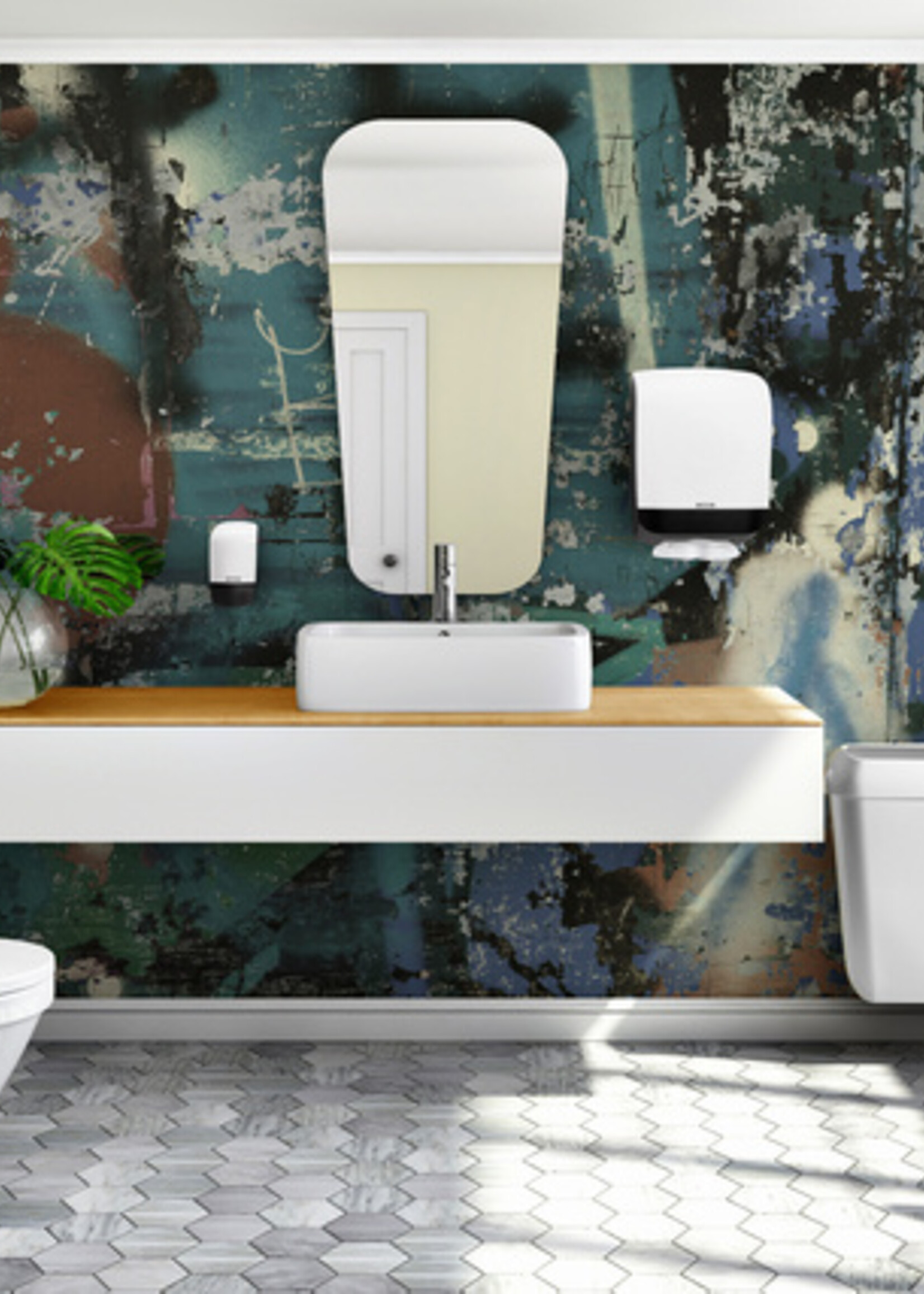 Katrin Dispenser Katrin 90083 toiletpapier Gigant L wit