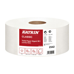 Papier toilette Katrin Classic Gigant M2 2 épaisseurs 1200 feuilles 6 rouleaux