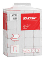 Katrin Handdoek Katrin 45570 Zig-Zag 2laags 23x23cm 20x200st