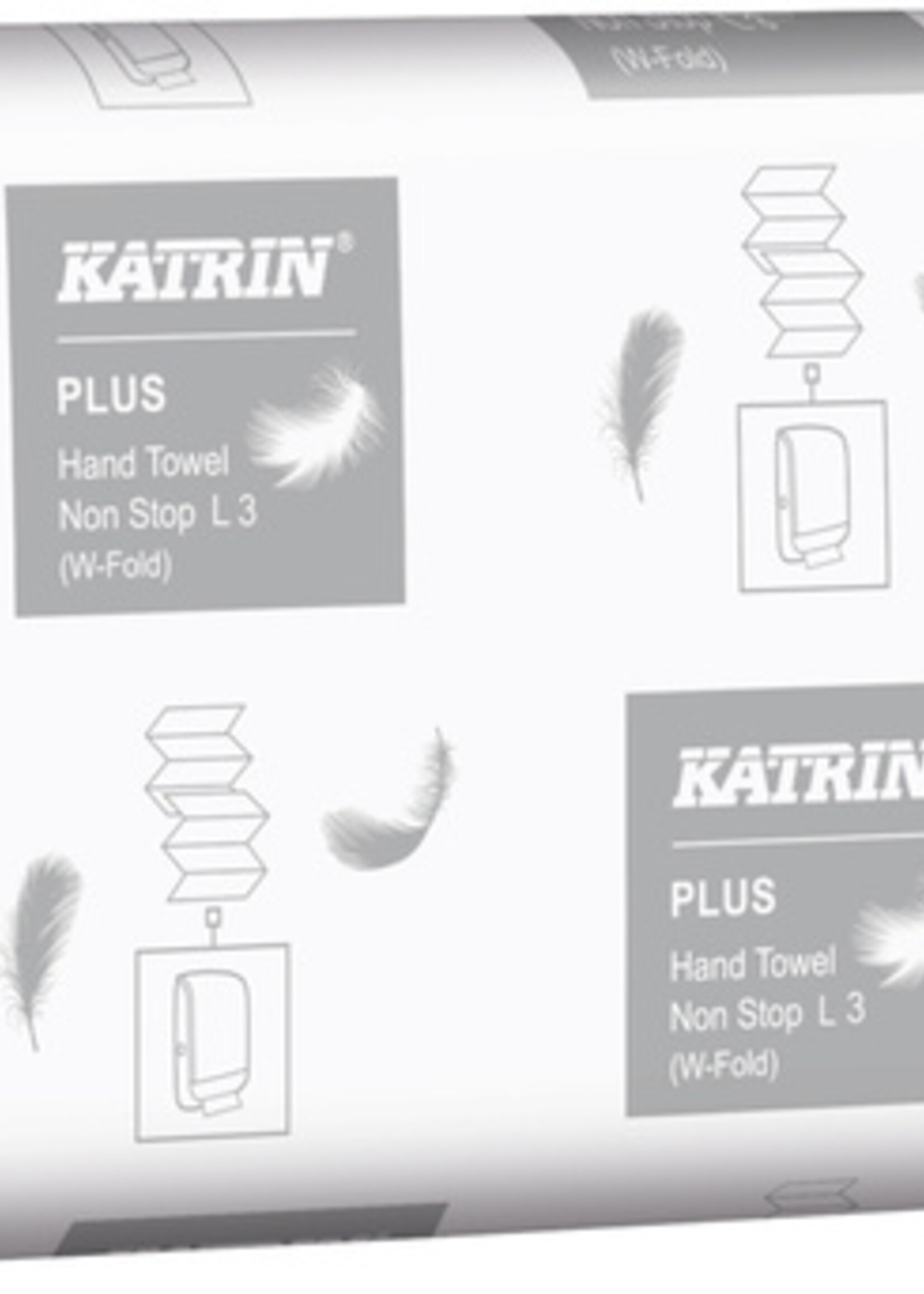 Katrin Handdoek Katrin 61600 W-vouw Plus 3laags 20,3x32cm 25x90st