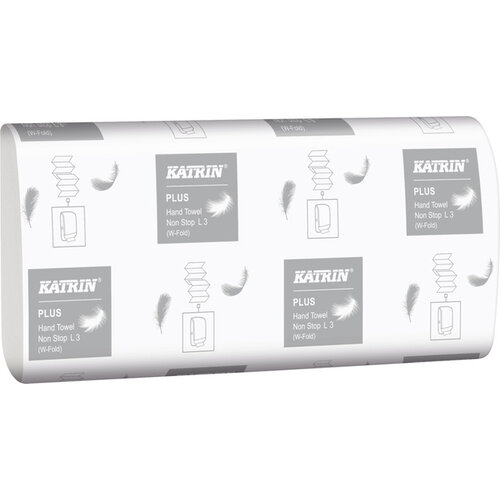 Katrin Handdoek Katrin 61600 W-vouw Plus 3laags 20,3x32cm 25x90st