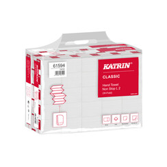 Handdoek Katrin 61594 W-vouw Classic 2laags 20,3x32cm 25x120st