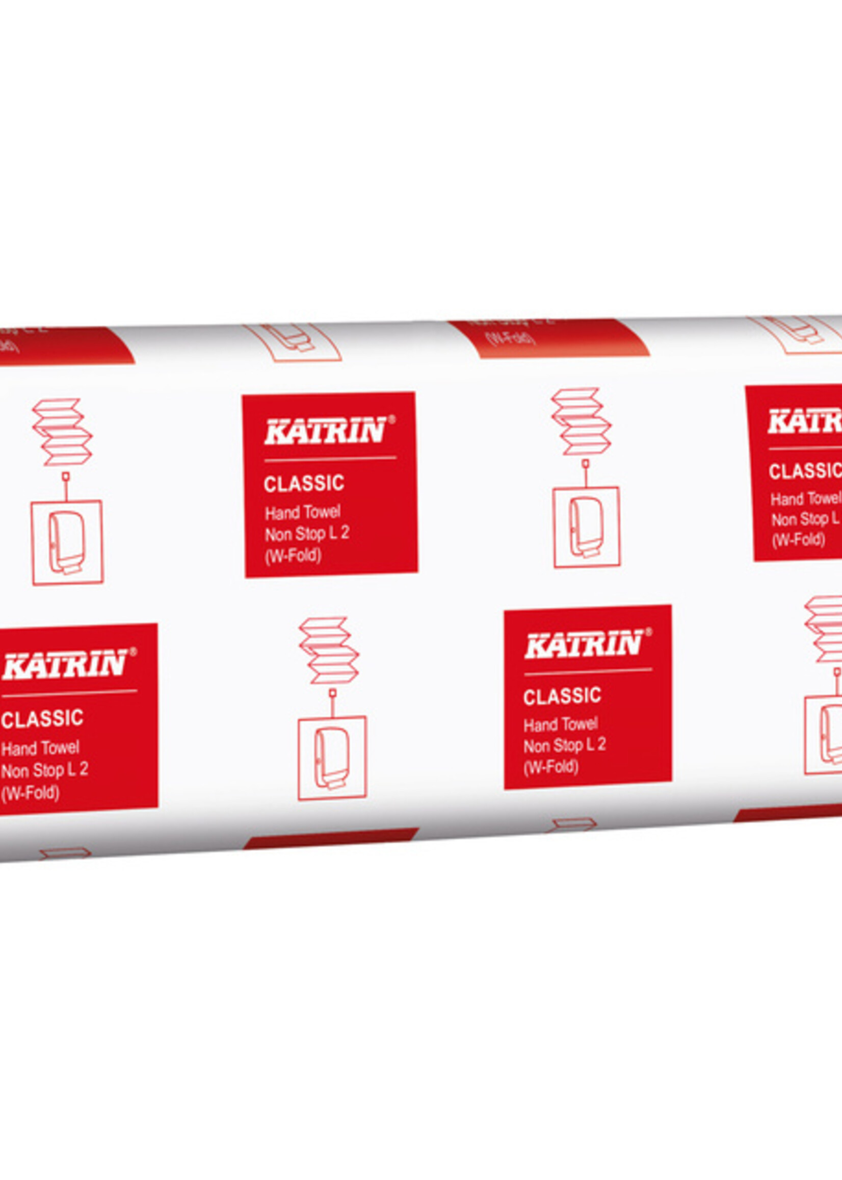 Katrin Handdoek Katrin 61594 W-vouw Classic 2laags 20,3x32cm 25x120st