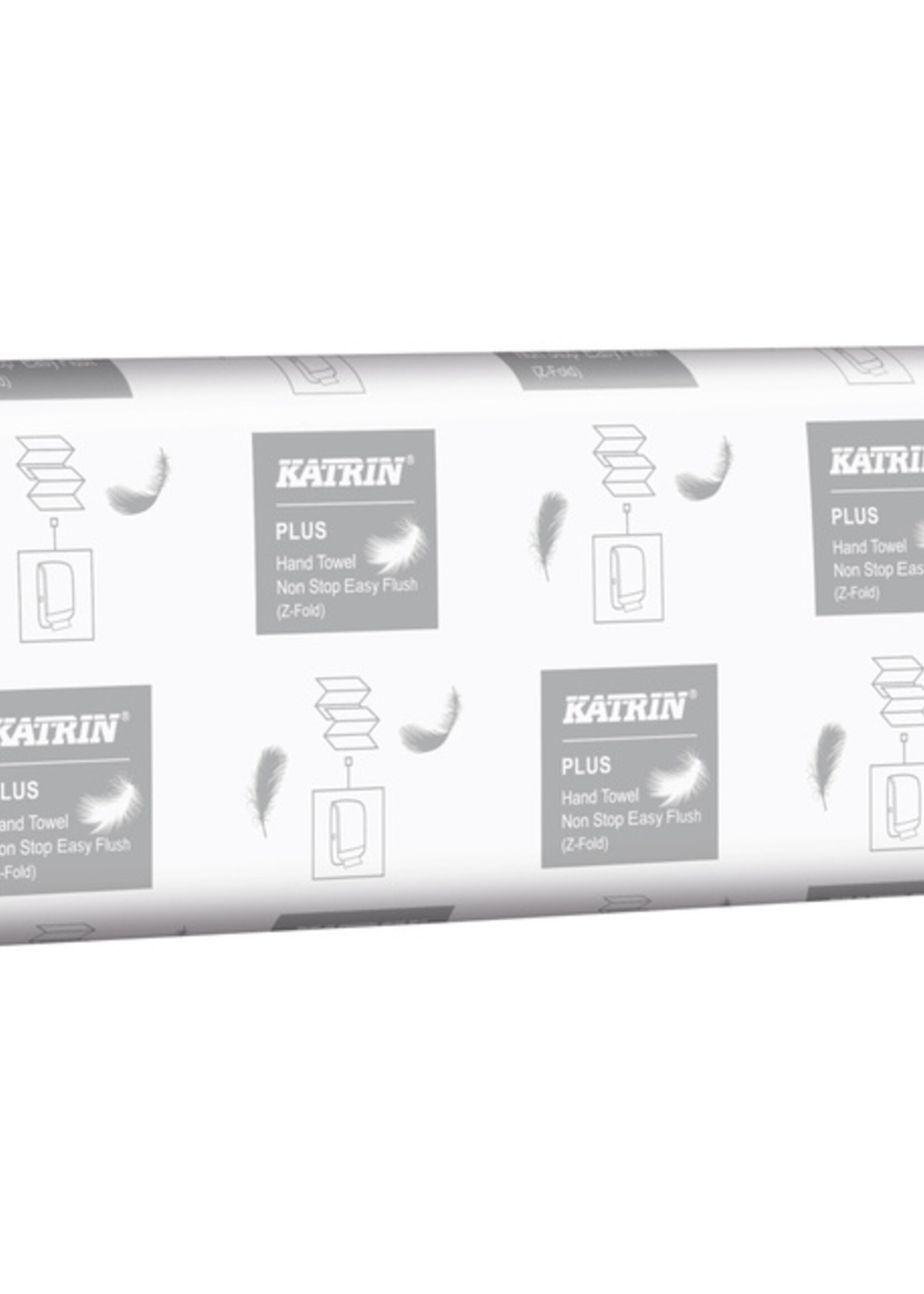 Katrin Handdoek Katrin 61624 Z-vouw Plus sneloplossend 2laags 20,3x24cm 15x160st