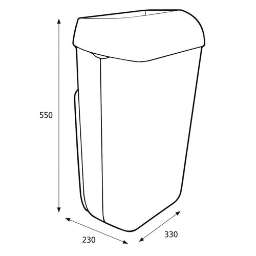 Katrin Afvalbak Katrin 91899 25liter wit