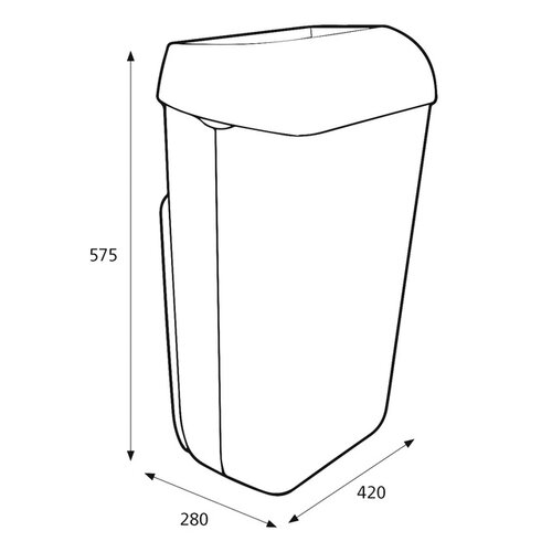 Katrin Afvalbak Katrin 91912 50liter wit