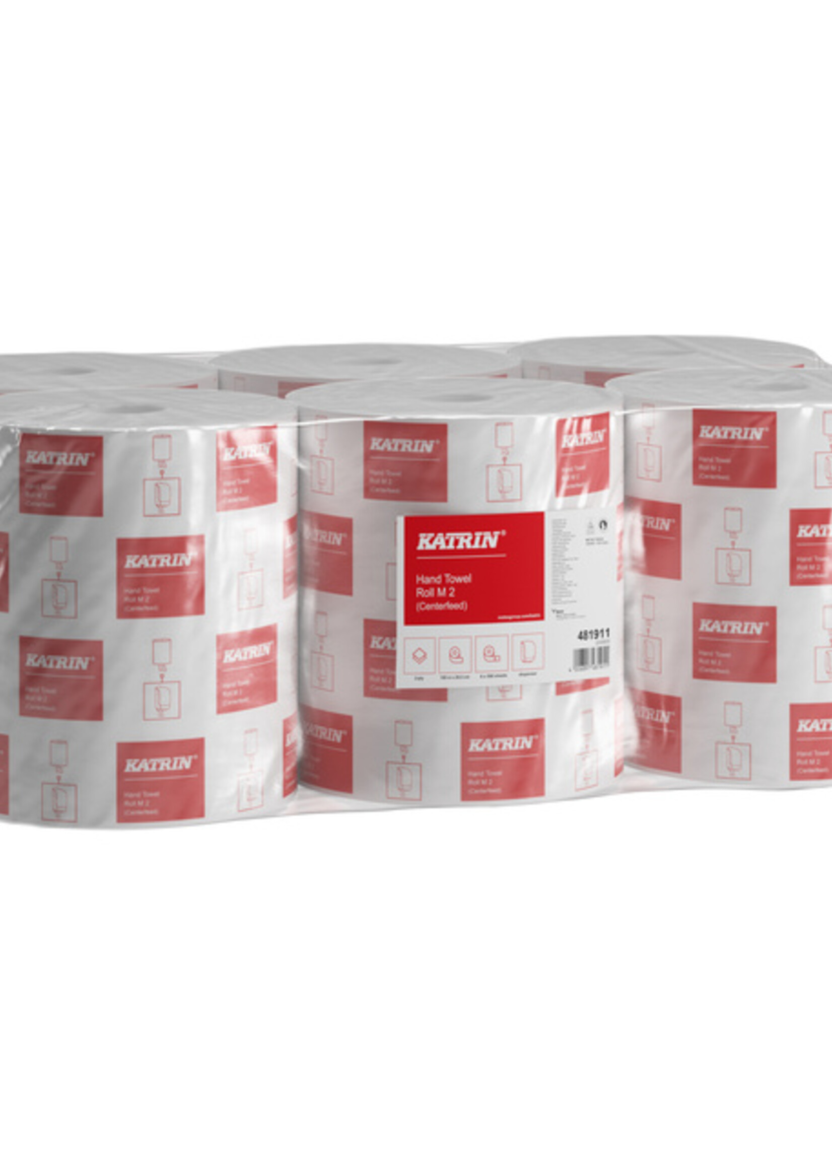 Katrin Handdoekrol Katrin 2-laags wit medium 150mx205mm