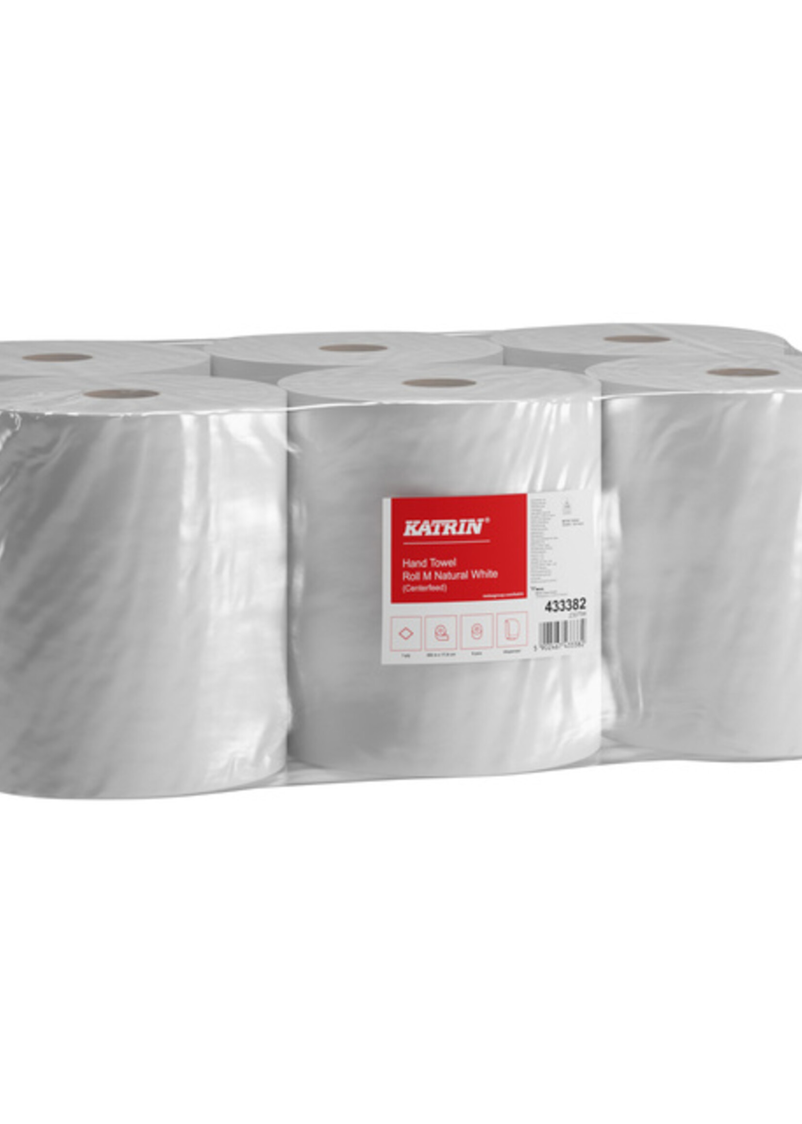 Katrin Handdoekrol Katrin centerfeed 1-laags wit medium 300mx178mm