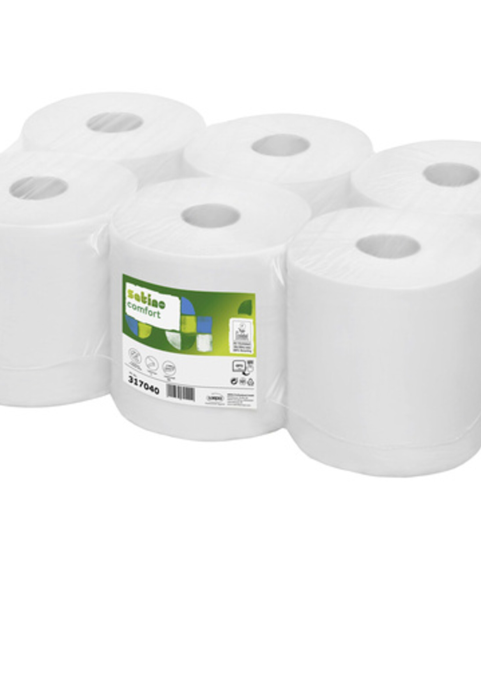 Satino by WEPA Rouleau de nettoyage Satino Smart 1 épaisseur 20cmx300m blanc 6 rouleaux