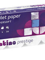 Satino by WEPA Papier toilette Satino Prestige 3 épaisseurs 250 feuilles blanc 8 rouleaux