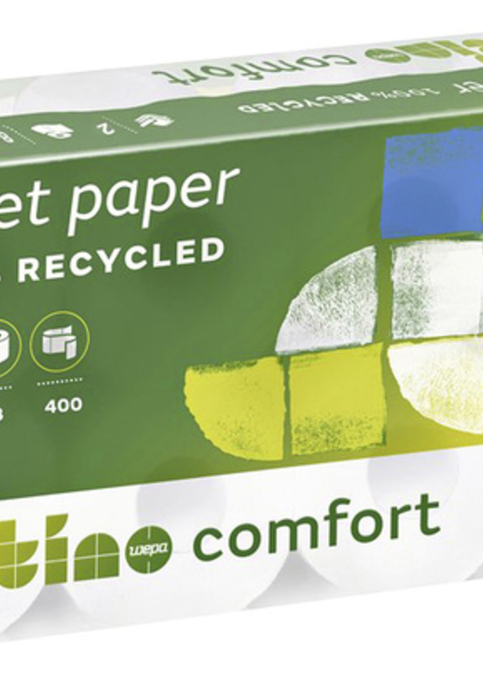 Satino by WEPA Toiletpapier Satino Comfort 2-laags 400vel wit 8rollen