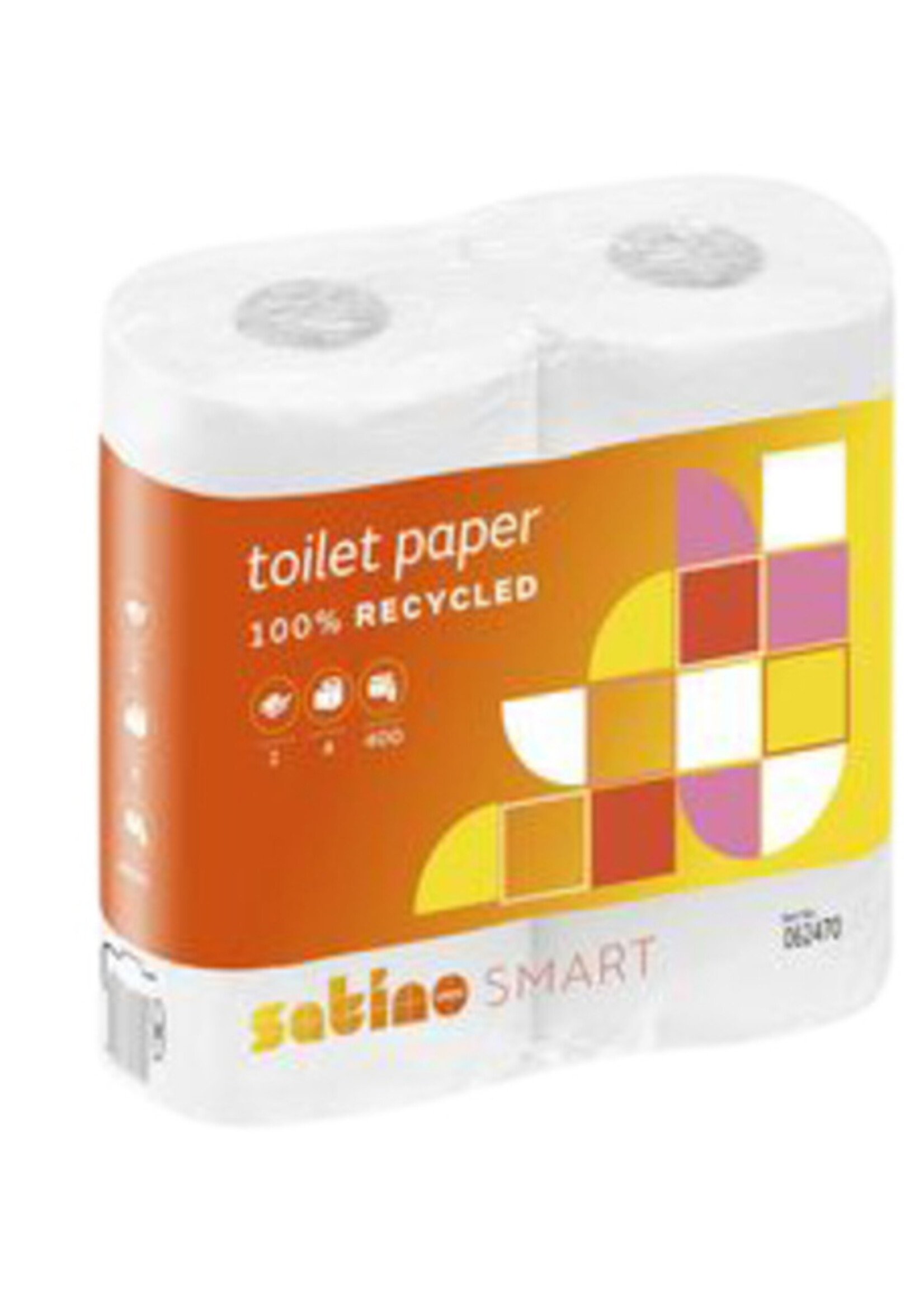 Satino by WEPA Toiletpapier Satino Smart 2-laags 400vel wit 4rollen