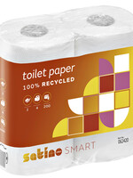 Satino by WEPA Papier toilette Satino Smart 2 ép 200 feuilles 4 rouleaux blanc