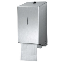 Distributeur papier toilette Euro rouleau avec embouts inox