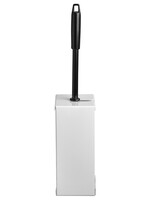 Euro Toiletborstelhouder Euro Quartz RVS wit
