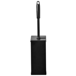 Support brosse toilette Euro Quartz Inox noir