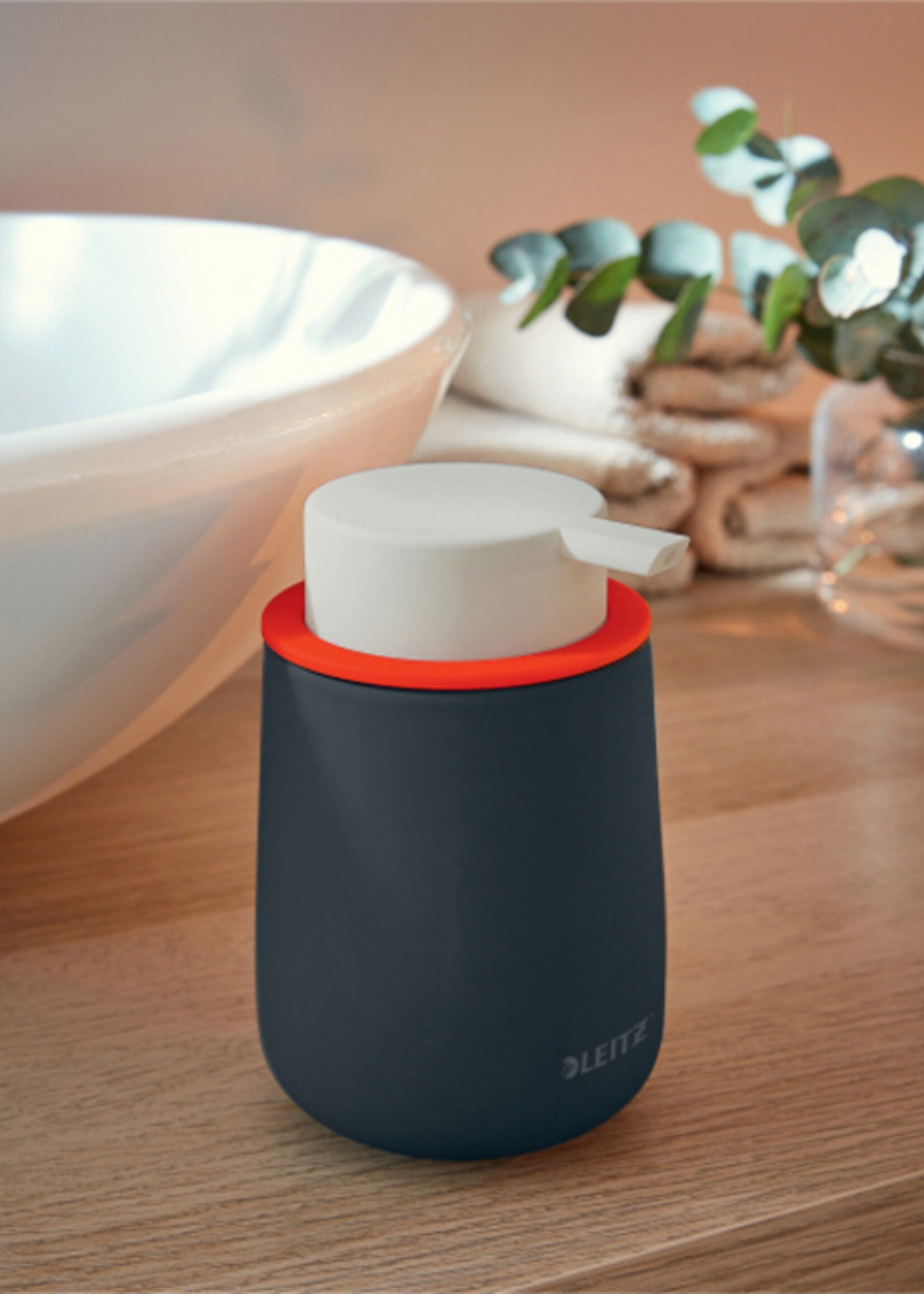 Leitz Dispenser Leitz Cosy voor handzeep 300ml grijs