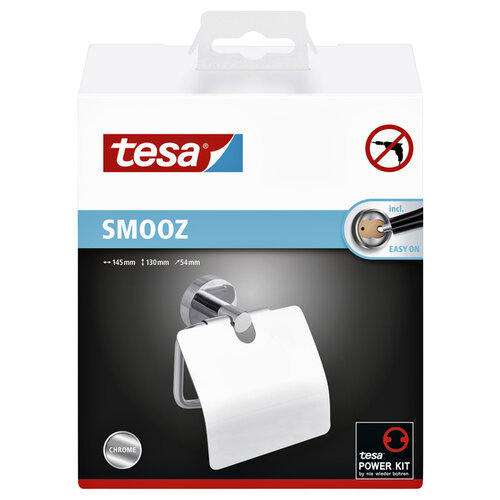 Tesa Dérouleur papier toilette Tesa Smooz 40315 avec couvercle