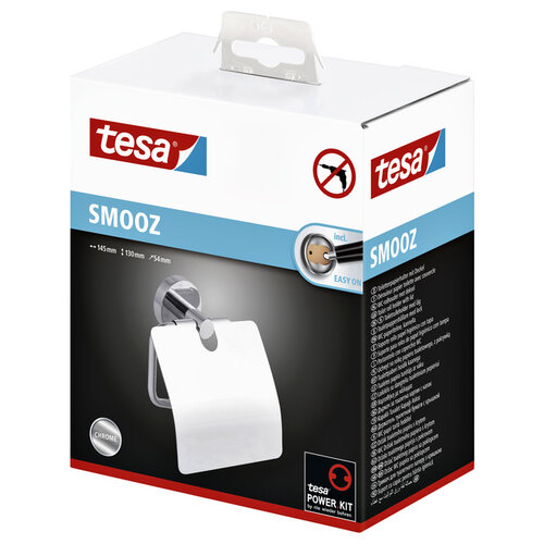Tesa Toiletrolhouder Tesa Smooz 40315 met deksel