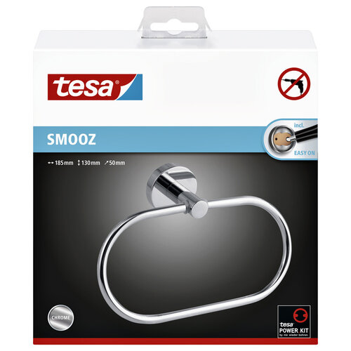 Tesa Handdoekring Tesa Smooz 40322 chroom