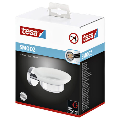 Tesa Porte-savon Tesa Smooz 40324 chrome/verre