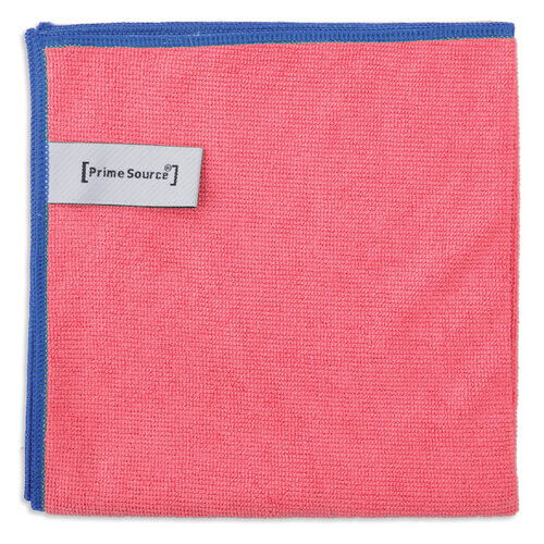 Primesource Chiffon microfibre professionnel rouge 38x38cm 10 pièces