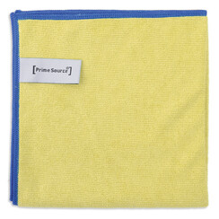 Chiffon microfibre professionnel jaune 38x38cm 10 pièces