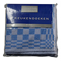 Felicia Keukendoek Felicia katoen blauw/wit 50x50cm 4 stuks