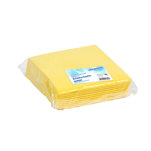 Cleaninq Werkdoek Cleaninq non-woven 38x40cm geel 10 stuks