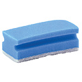 Cleaninq Schuurspons Cleaninq met greep 140x70x42mm blauw/wit 5 stuks
