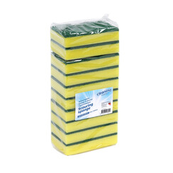 Eponge à récurer Cleaninq 140x90x28mm jaune/vert