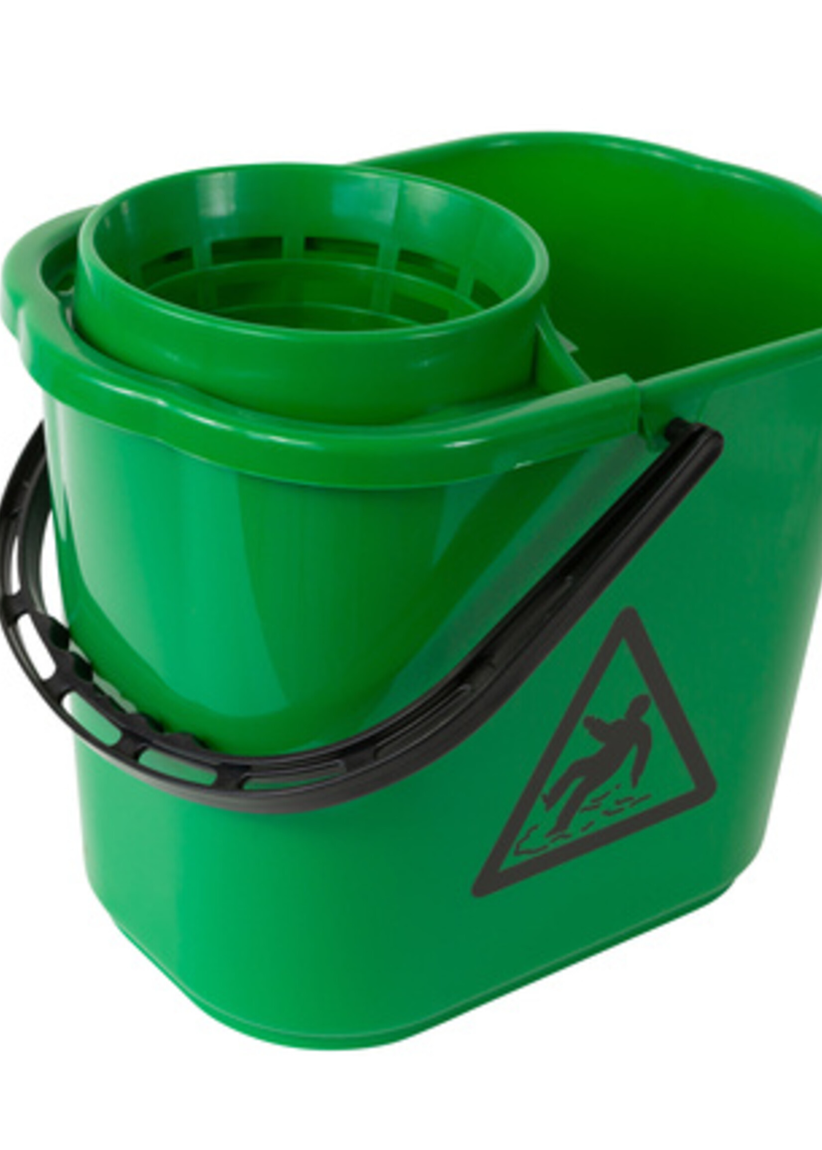 Cleaninq Seau et essoreur serpillière à franges Cleaninq 12L vert