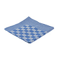 Cleaninq 6 x Theedoek Cleaninq blok marine 65x65cm blauw