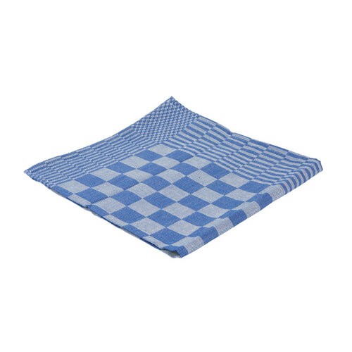Cleaninq 6 x Torchon vaisselle Cleaninq bloc 65x65cm bleu