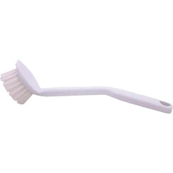 Brosse à vaisselle Cleaninq Basis plastique tête ronde blanc