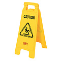 Rubbermaid Panneau d’avertissement “Caution Wet Floor” 67x28x4cm jaune