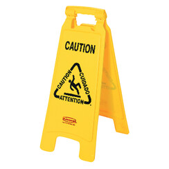 Panneau d’avertissement “Caution Wet Floor” 67x28x4cm jaune