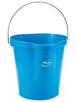 Vikan Seau Vikan avec bec verseur et mesures 12L bleu