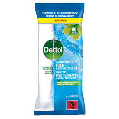 Lingettes désinfectantes Dettol Power & Fresh 80 pièces