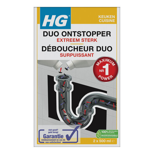 HG Afvoerontstopper HG Duo 2x500ml